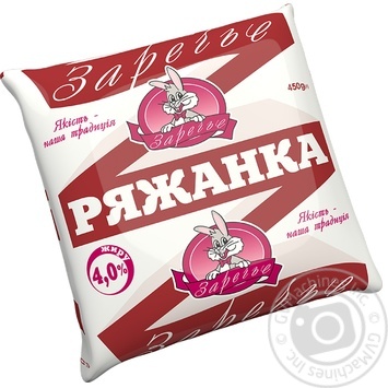 Ряженка Заречье 4% 450г купить, цены на МегаМаркет - фото 1