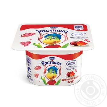 Йогурт Danone Растишка Вишня-Черешня 2% 115г купить, цены на МегаМаркет - фото 1