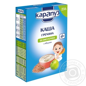 Dry instant buckwheat porridge Karapuz with apple for 4+ month babies 250g