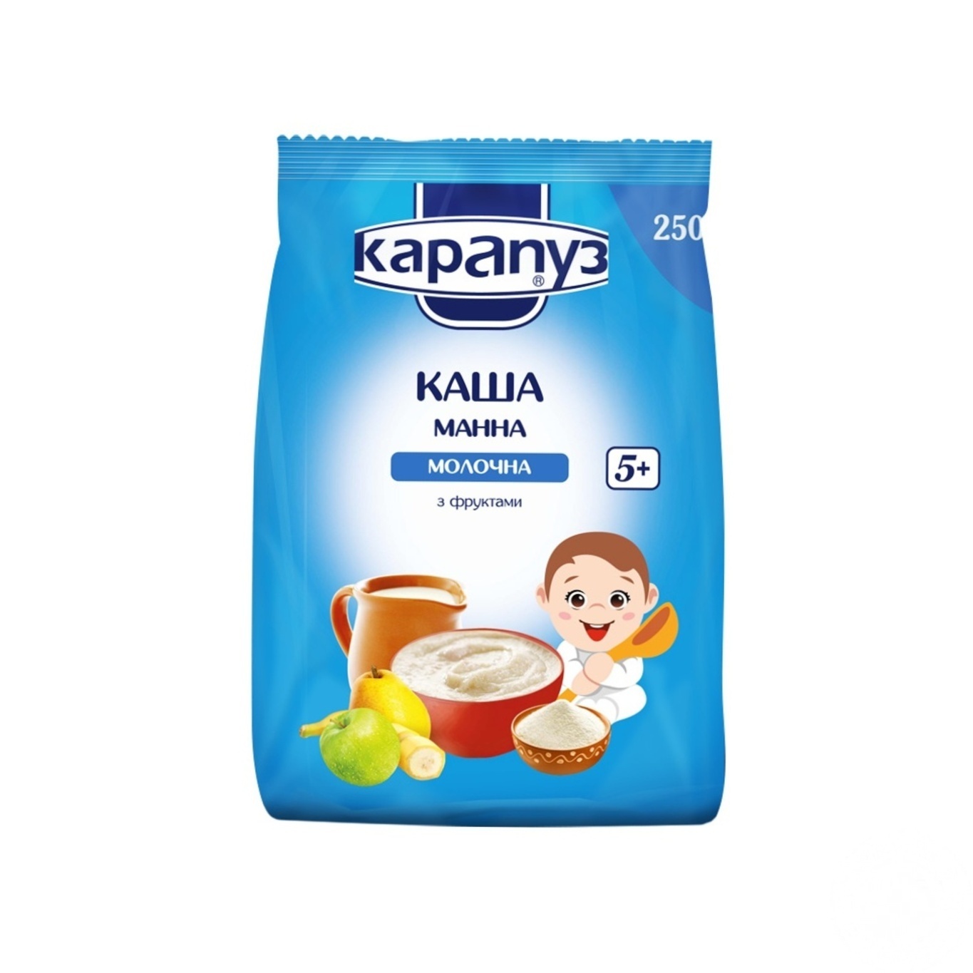 

Каша Карапуз молочная манная с фруктами 400г