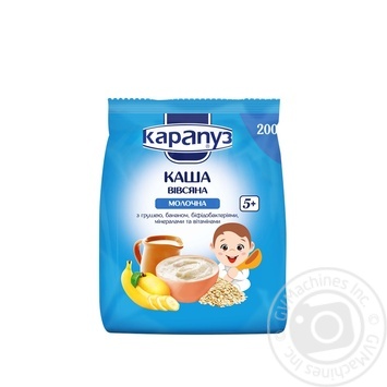 Karapuz for children with pear and banana milk oatmeal 200g - buy, prices for ULTRAMARKET - photo 1