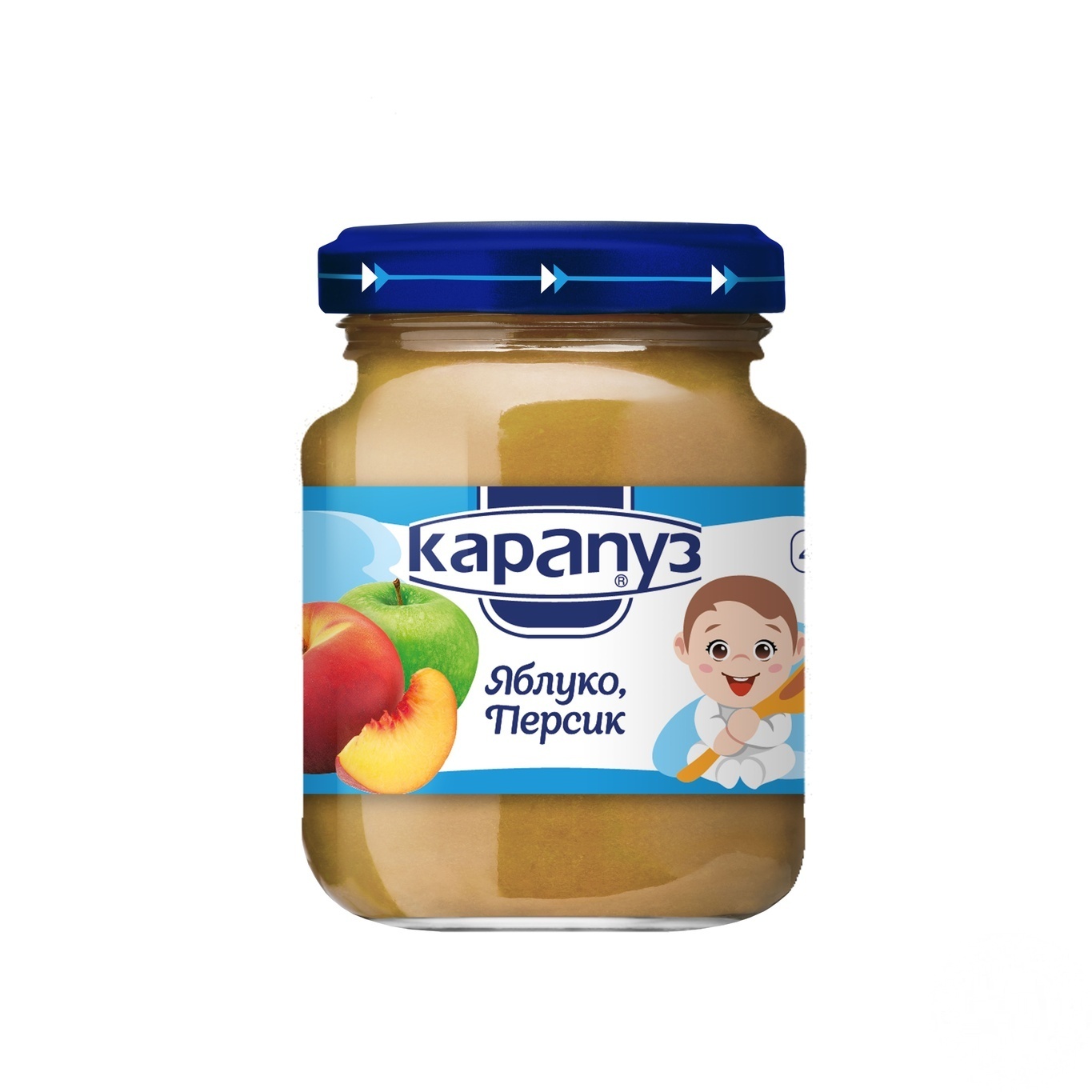 

Пюре Карапуз Яблоко-персик 125г