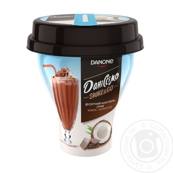 Йогуртний коктейль Даніссімо Shake&Go Кокос-Шоколад 5,2% 260г купити, ціни на МегаМаркет - фото 1