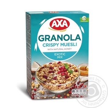Axa exotic mix quick-cooking honey muesli 375g - buy, prices for MegaMarket - photo 1