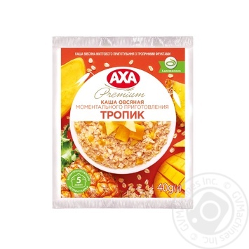Каша вівсяна АХА з тропічними фруктами миттєвого приготування 40г купити, ціни на МегаМаркет - фото 2