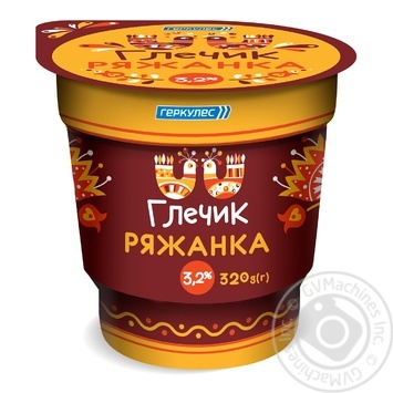 Ряжанка Глечик 3,2% 320г купити, ціни на МегаМаркет - фото 1