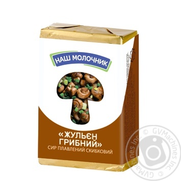 Сир плавлений Наш Молочник Жульєн грибний 90г* купити, ціни на МегаМаркет - фото 1
