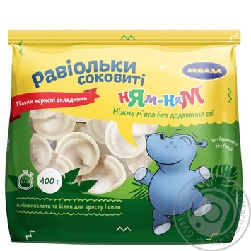 Равиоли Левада Ням-Ням сочные 400г купить, цены на МегаМаркет - фото 2
