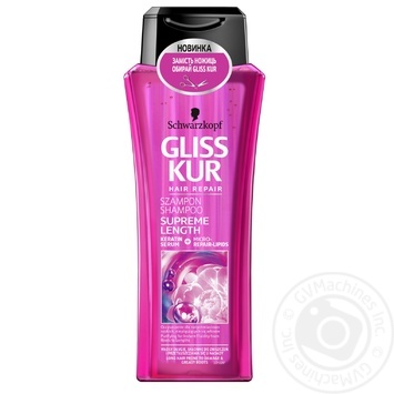 Шампунь Gliss Kur Supreme Length для длинных волос склонных к повреждениям и жирности 250мл купить, цены на МегаМаркет - фото 3