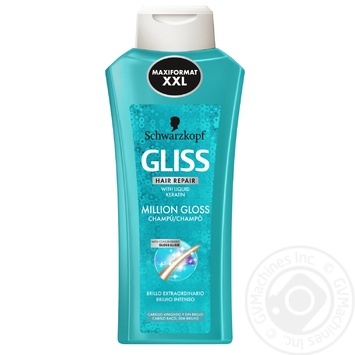 Шампунь Gliss Million Gloss для тусклых лишенного блеска волос 650мл - купить, цены на Auchan - фото 1