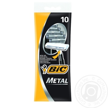 Бритва мужская BIC Metal 10шт купить, цены на МегаМаркет - фото 1