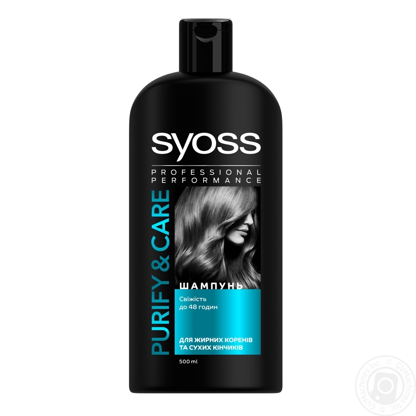 

Шампунь Syoss Purify&Care для жирных волос с сухими кончиками 500мл