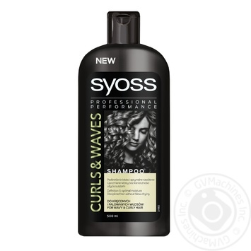 Шампунь SYOSS Curls&Waves для кудрявых и волнистых волос 500мл - купить, цены на МегаМаркет - фото 1