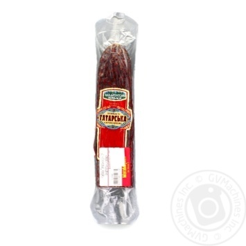 Sausage Zakarpatski kovbasy Tatarian raw smoked vacuum packing - buy, prices for MegaMarket - photo 1