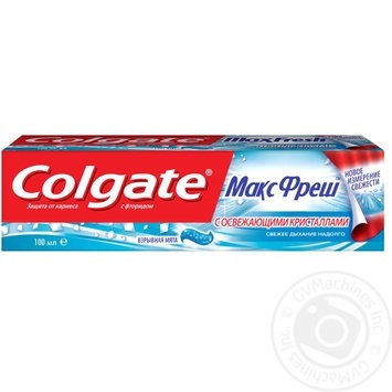 Зубна паста Colgate МаксФреш з освіжаючими кристалами 100мл купити, ціни на МегаМаркет - фото 2