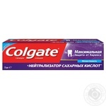 Зубна паста Colgate Максимальний захист від карієсу Нейтралізатор сахарних Кислот 75 мл