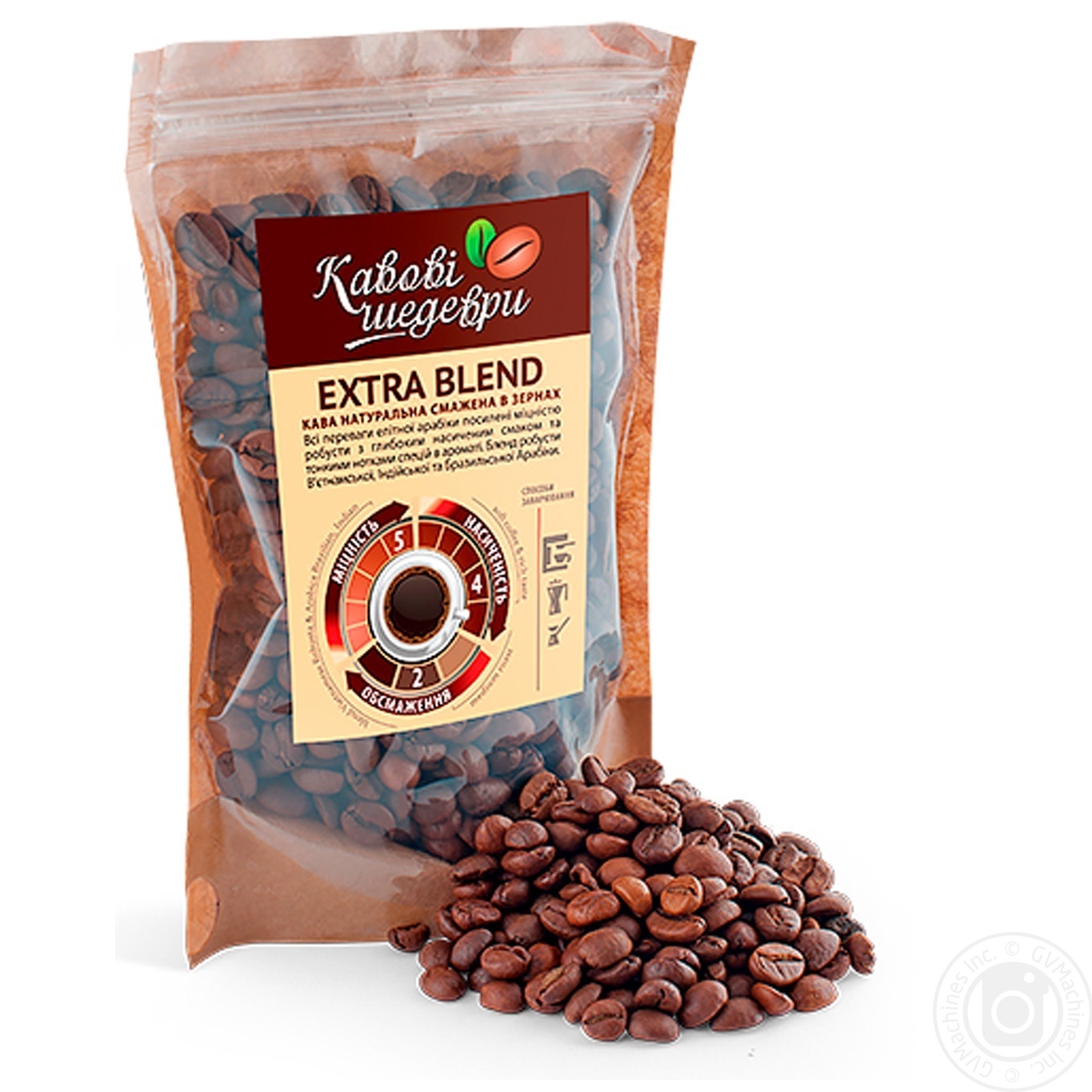 

Кофе Кофейные шедевры Extra Blend жареный в зернах