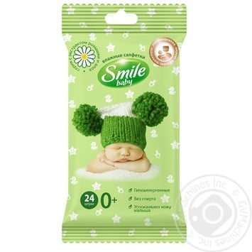 Smile Baby Herbs Wet Wipes 24pcs - buy, prices for MegaMarket - photo 1