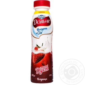 Dolce strawberry juice with yogurt 1.4% 290g - buy, prices for MegaMarket - photo 6