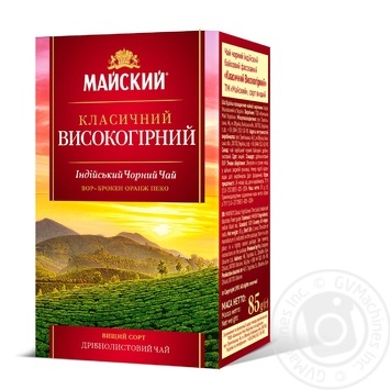 Чай чорний Майский класичний високогірний 85г купити, ціни на МегаМаркет - фото 1