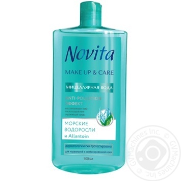 Мiцелярна вода Novita Make Up&Care Anti-pollution ефект 500мл купити, ціни на МегаМаркет - фото 1