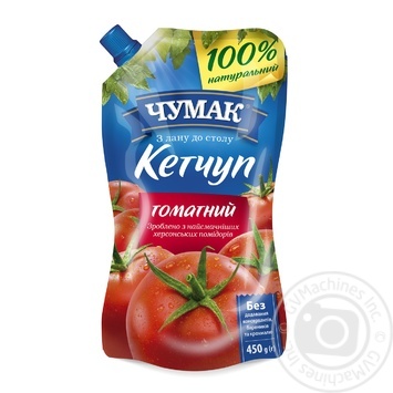 Кетчуп Чумак Томатний 450г купити, ціни на МегаМаркет - фото 1