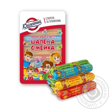 Сосиски ШАЛЕНА СІМЕЙКА в/г, Ювілейний 300г купити, ціни на МегаМаркет - фото 1