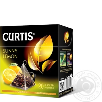 Curtis Sunny Lemon black tea 20*1.7g - buy, prices for MegaMarket - photo 1