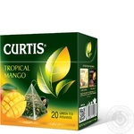 Чай зеленый Curtis Tropical Mango в пирамидках 20шт*1,8г