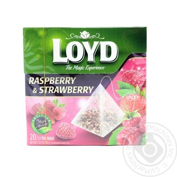 Чай Loyd 20 шт. пірам. Малина Полуниця (Польща) купить, цены на МегаМаркет - фото 3