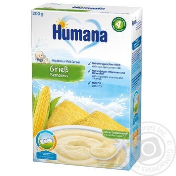 Каша молочная Humana кукурузная 200г купить, цены на МегаМаркет - фото 1