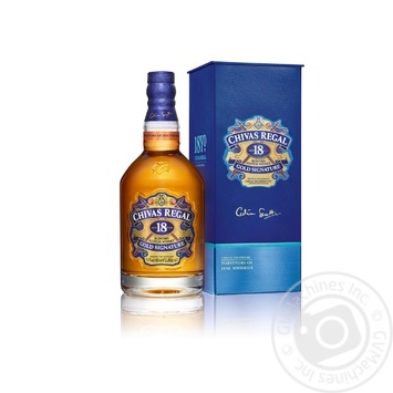 Віскі Chivas Regal 18 років 40% 0,7л в подарунковiй упаковцi купити, ціни на МегаМаркет - фото 1
