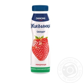 Zhivinka with strawberries Yogurt 1.5% 270 g - buy, prices for MegaMarket - photo 1