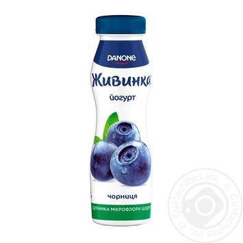 Йогурт Danone Живинка Чорниця 1,5% 270г купити, ціни на МегаМаркет - фото 1