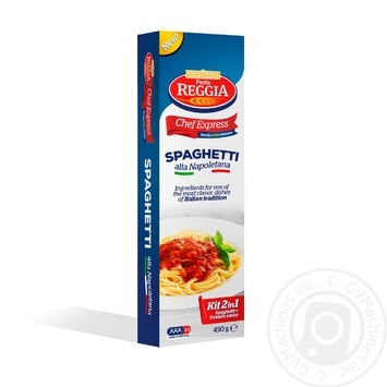 Макарони Pasta Reggia Спагетті+Соус з базиліком 450г х20 купить, цены на МегаМаркет - фото 1