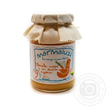 Puree Marmaluzi vegetable with meat for children from 9 months 190g - buy, prices for MegaMarket - photo 1
