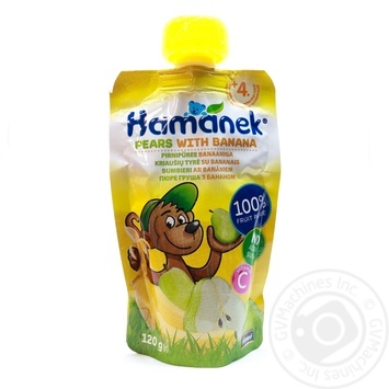Puree Hamanek pear for children from 4 months 120g - buy, prices for MegaMarket - photo 1