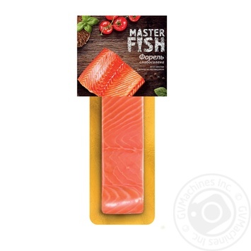 Форель Master Fish филе-кусок слабосоленая в/у 180г купить, цены на МегаМаркет - фото 1