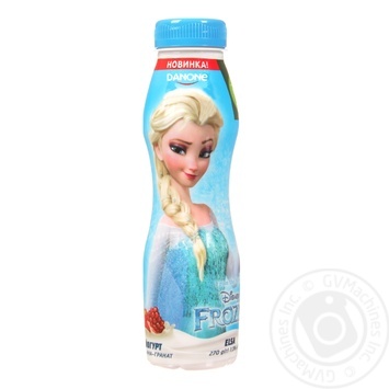 Йогурт Danone Disney Frozen Малина-Гранат питний 1,5% 270г купити, ціни на МегаМаркет - фото 1