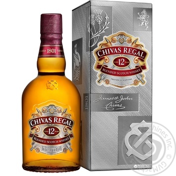 Виски Chivas Regal 12 лет 40%  0,5л в подарочной упаковке купить, цены на МегаМаркет - фото 1