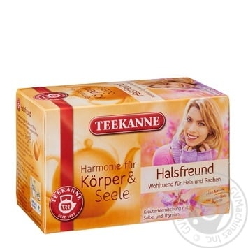 Чай Teekanne Гармонія Тепле горло 20х1.8г х10 купити, ціни на МегаМаркет - фото 1