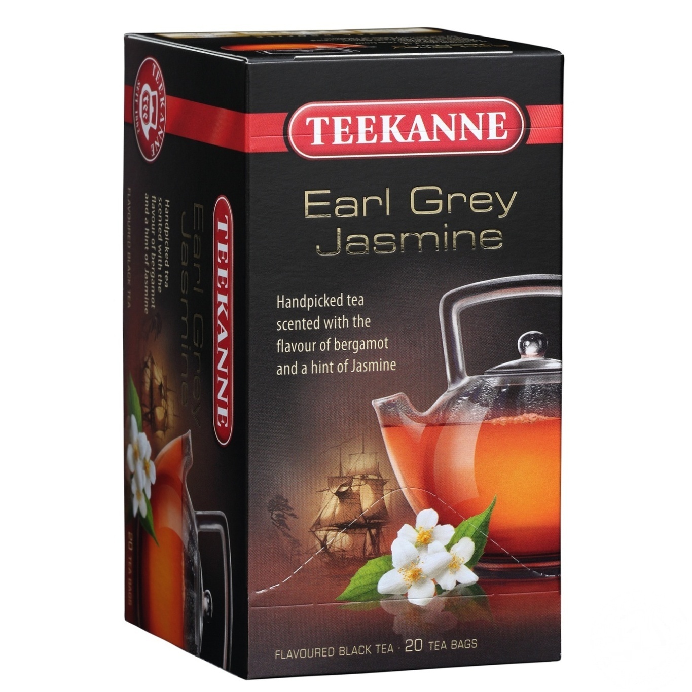 

Чай черный Teekanne с бергамотом и жасмином 20шт 2,2г
