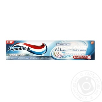 Зубна паста Aquafresh All in One відбілююча 100мл купити, ціни на МегаМаркет - фото 1