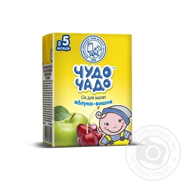 Chudo-Chado apple-cherry juice for babies 4 months and older 200ml - buy, prices for MegaMarket - photo 1