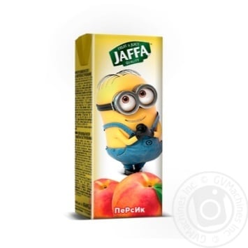 Нектар Jaffa kinder Spongebob персиковый с мякотью 200мл пэт Украина купить, цены на МегаМаркет - фото 1