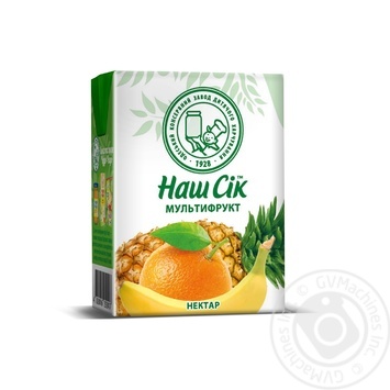 Нектар Наш Сок мультифруктовый 200мл купить, цены на МегаМаркет - фото 1
