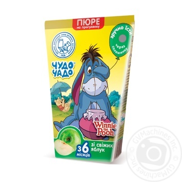 Chudo-Chado for babies from 3 months apple puree 125ml - buy, prices for MegaMarket - photo 1
