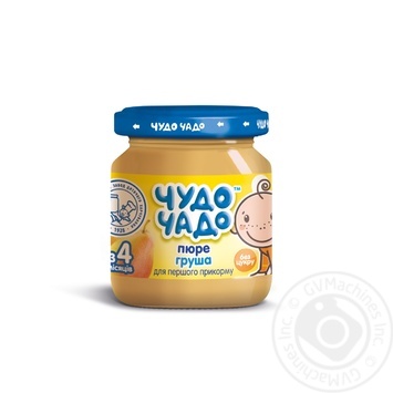 Chudo-chado for children from 3 months sugar free pear puree 90g - buy, prices for MegaMarket - photo 1