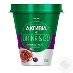 Бифидойогурт Danone Активиа Drink&Go Инжир-Асаи питьевой 1,5% 300г