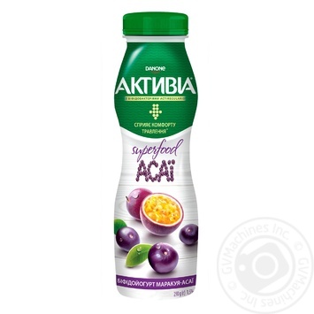 Activia passion fruit-asai yogurt 1,5% 290g - buy, prices for MegaMarket - photo 1